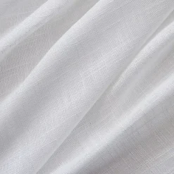 Tenda trasparente con occhielli effetto lino (140 x 240 cm) Robin Bianco