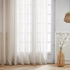 Tenda trasparente con occhielli (280 x 240 cm) Arthur Beige