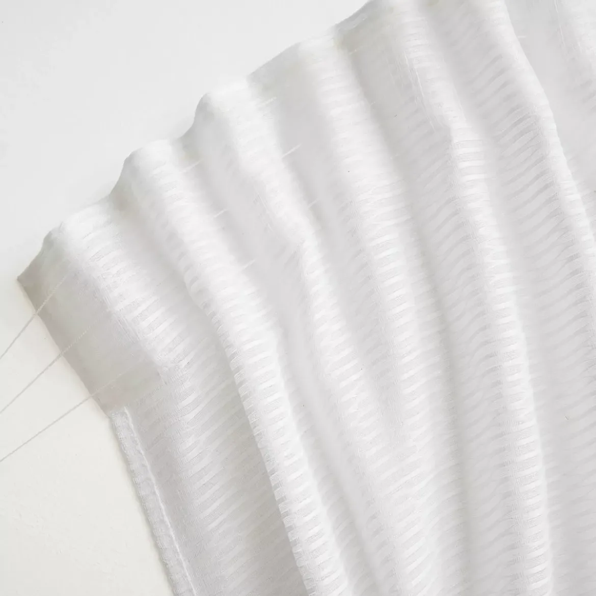 Tenda trasparente con passanti nascosti (280 x 240 cm) Maël Bianco