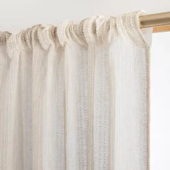 Tenda trasparente con passanti nascosti (280 x 240 cm) Arthur Beige