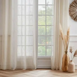 Tenda trasparente con passanti nascosti (140 x 240 cm) Raphaël Beige