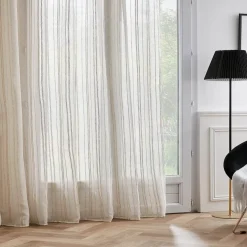Tenda trasparente con passanti nascosti (280 x 240 cm) Théo Beige