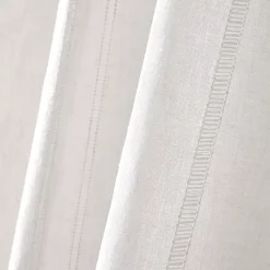 Tenda trasparente con passanti nascosti (280 x 240 cm) Léontine Bianco