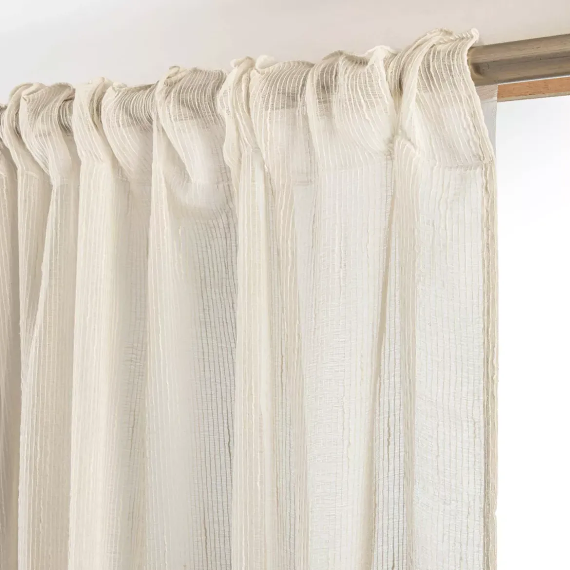 Tenda trasparente con tassello a rullo (280 x 240 cm) Raphaël Beige