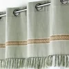 Tenda trasparente cotone (140 x 240 cm) Janara Verde salvia