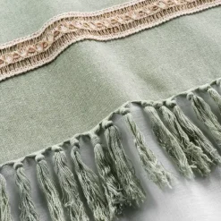 Tenda trasparente cotone (140 x 240 cm) Janara Verde salvia