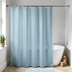 Tenda da doccia ad anelli (180 x 200 cm) Unita Azzurro