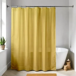 Tenda da doccia ad anelli (180 x 200 cm) Unita Giallo senape