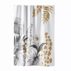 Tenda da doccia con anelli (180 x 200 cm) Kelly Bianco