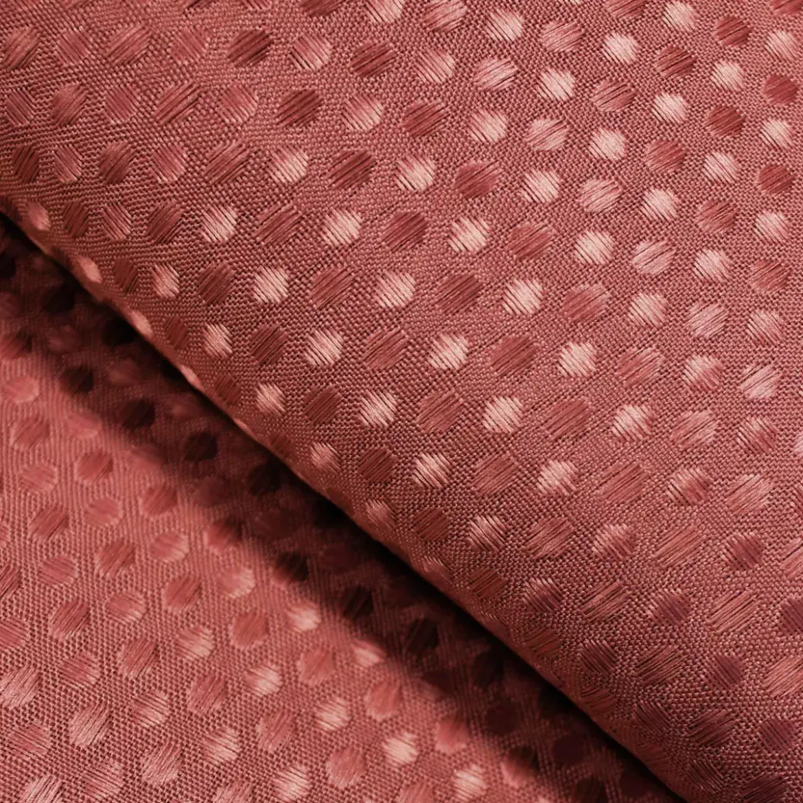 Tenda da doccia con effetto tessuto ad anelli (180 x 200 cm) Quarzo Terracotta
