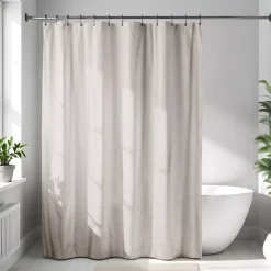Tenda da doccia in microfibra (180 x 200 cm) Goffrato Beige