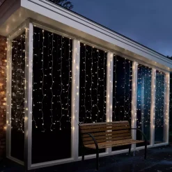 Tenda luminosa Alt. 1,50 m L2,25 m Super chaser Bianco caldo 240 LED