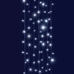Tenda luminosa interconnettibile H2 m L2 m 96 LED Caduta di neve Bianco freddo
