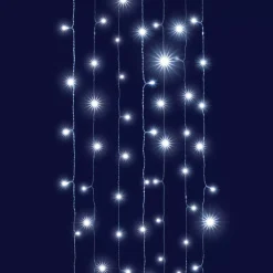 Tenda luminosa interconnettibile H2 m L2 m 96 LED Effetto Cascata Bianco freddo