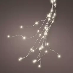 Tenda per albero Alt.2,10 m Bianco caldo 672 LED