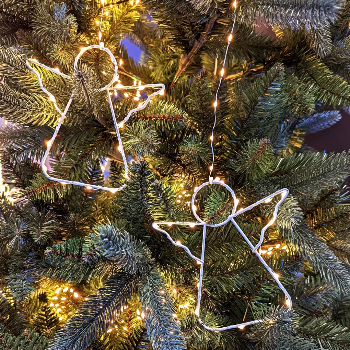 Tenda per albero Alt.2,10 m Bianco molto caldo 762 LED