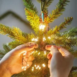 Tenda per albero Flashing light Alt. 1,80 m Bianco caldo 408 LED
