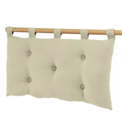 Testiera cuscino garza di cotone (80 x 50 cm) Gaïa Verde salvia