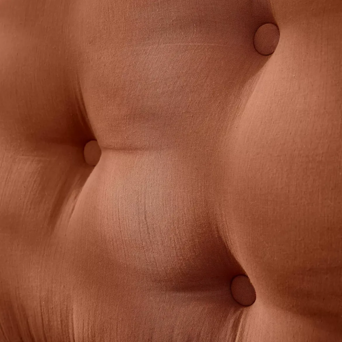 Testiera garza di cotone (80 x 50 cm) Gaïa Terracotta