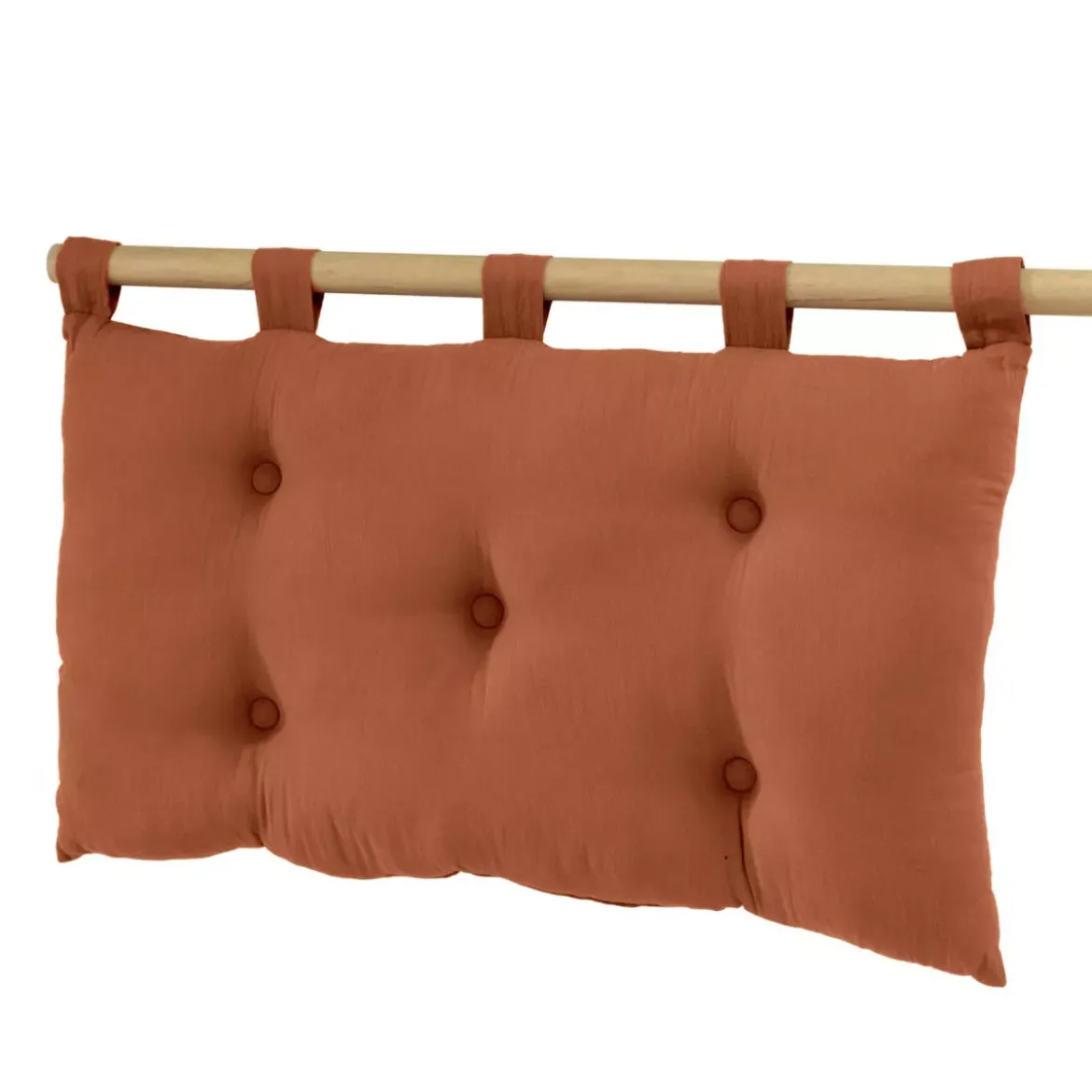 Testiera garza di cotone (80 x 50 cm) Gaïa Terracotta