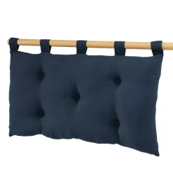 Testiera letto garza di cotone (80 x 50 cm) Gaïa Blu notte