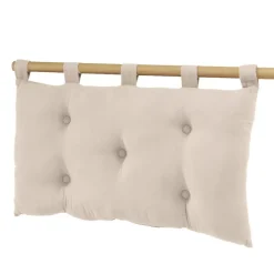 Testiera letto garza di cotone (80 x 50 cm) Gaïa Beige pampa