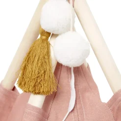 Tipi bambini legno e tessuto (160 cm) Wapi Rosa