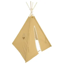 Tipi bambini legno e tessuto (160 cm) Wapi Giallo ocra
