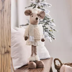 Topo in piedi (H60 cm) Mazette dolcezza Beige