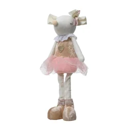 Topolina di Natale in piedi (H37 cm) Salomé Ballerina Peach