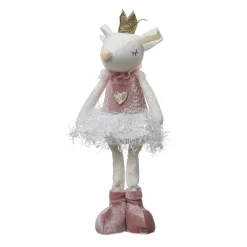 Topolina di Natale in piedi (H37 cm) Suzanne Ballerina Rosa