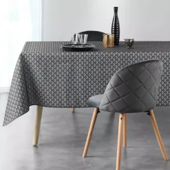 Tovaglia rettangolare antimacchia (L240 cm) Artchic Grigio antracite