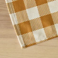 Tovaglia rettangolare cotone antimacchia (150 x 250 cm) Vichy Giallo senape