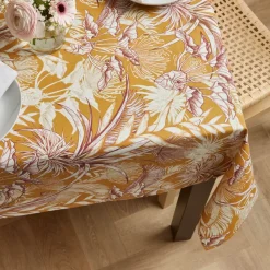 Tovaglia rettangolare cotone antimacchia (150 x 350 cm) Granada Giallo senape