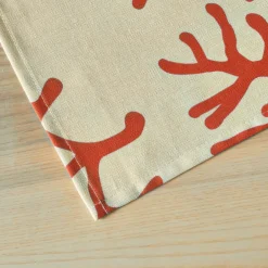 Tovaglia rettangolare cotone antimacchia (150 x 350 cm) Moorea Corallo