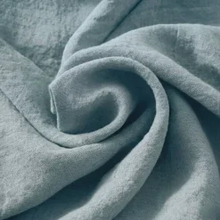 Tovaglia rettangolare in lino lavato (170 x 350 cm) Louise Blu Azzurro