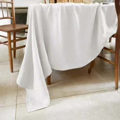 Tovaglia rettangolare lino lavato (L350 cm) Louise Bianco