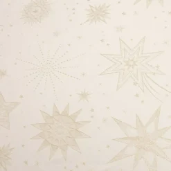 Tovaglia di Natale rettangolare (360 x 140 cm) Notte stellata Beige e dorato