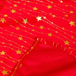 Tovaglia di Natale rettangolare (140 x 240 cm) Pioggia di stelle Rosso e dorato
