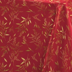 Tovaglia di Natale rettangolare (140 x 240 cm) Naelle Rosso e oro