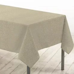 Tovaglia natalizia rettangolare (140 x 300 cm) Strass Oro
