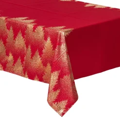 Tovaglia natalizia rettangolare (140 x 360 cm) Albero Rosso