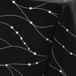 Tovaglia natalizia rettangolare (140 x 240 cm) Astrelia Nero e argento
