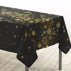 Tovaglia natalizia rettangolare (150 x 240 cm) Costellazione Nero e dorato