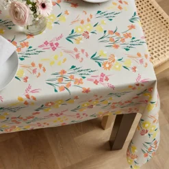 Tovaglia rettangolare cotone antimacchia (150 x 250 cm) Juliette Beige