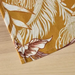 Tovaglia rettangolare cotone antimacchia (150 x 250 cm) Granada Giallo senape