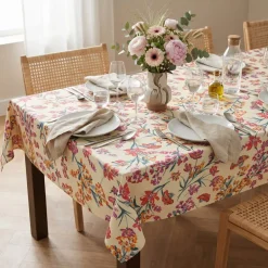 Tovaglia rettangolare cotone antimacchia (150 x 250 cm) Margot Multicolore