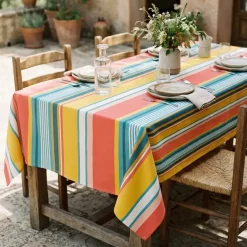 Tovaglia rettangolare cotone antimacchia (150 x 350 cm) Bonifacio Multicolore
