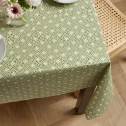 Tovaglia rettangolare cotone antimacchia (150 x 350 cm) Gloria Verde