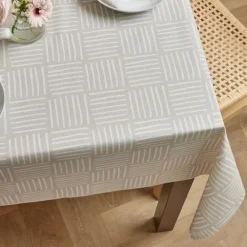 Tovaglia rettangolare cotone antimacchia (150 x 350 cm) Paolo Beige